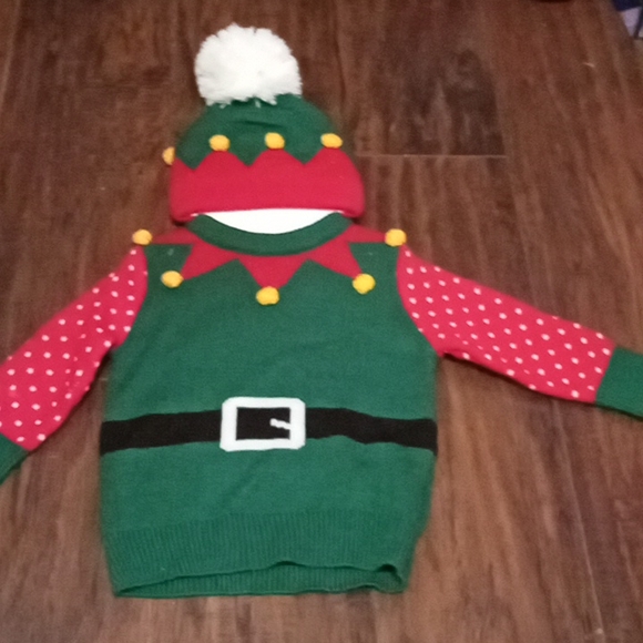 NWT So'Dorable Baby Elf Sweater and Knit Hat, 0-6 months - Picture 1 of 6